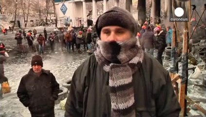 El Gobierno ucraniano acusa a los manifestantes de almacenar armas y violar la tregua