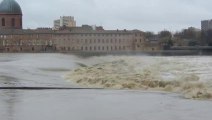 La Garonne en crue à Toulouse ... Samedi 25 Janvier 2014