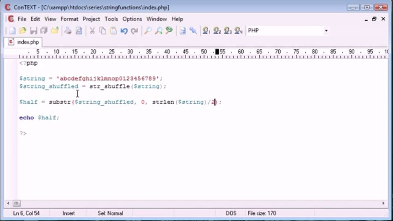 35 - String Functions inside php Part 2 on Gegasoft