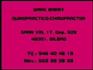 MARK BARRY Asociacion Española de Quiropractica AEQ Quiropractico