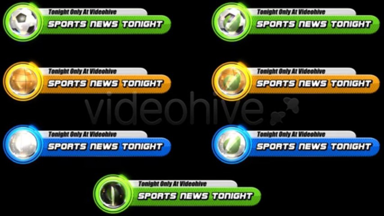 Sports Broadcast Lower Third Pack