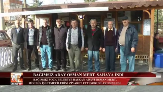 Foça Belediye Başkan Adayı Osman Mert Sahaya İndi...