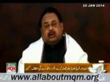 The nation will boldly support the decision of the govt & the armed forces for handling the internal situation of the country: Altaf Hussain