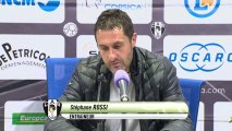 Conférence de presse CA Bastia - FC Istres (2-2) : Stéphane ROSSI (CAB) - José  PASQUALETTI (FCIOP) - 2013/2014
