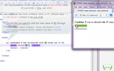 value attribute on meter HTML5, visit w3-video.com