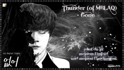 Thunder (of MBLAQ) - Gone k-pop [german sub]