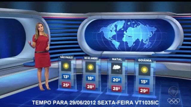 20120629 PREVISÃO DO TEMPO PARA 26/06/2012 SEXTA-FEIRA COM PATRÍCIA COSTA