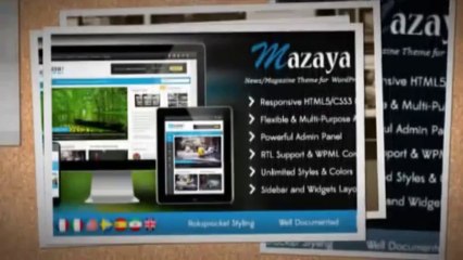 Mazaya Responsive WordPress News Magazine Theme Download
