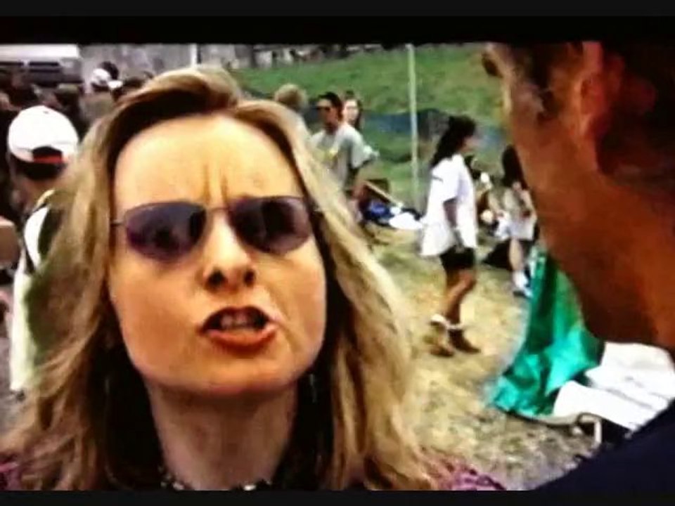 Melissa Etheridge backstage at Woodstock