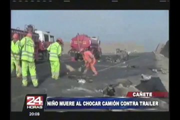 Cañete: menor de 11 años murió y su familia resultó herida en accidente vehicular