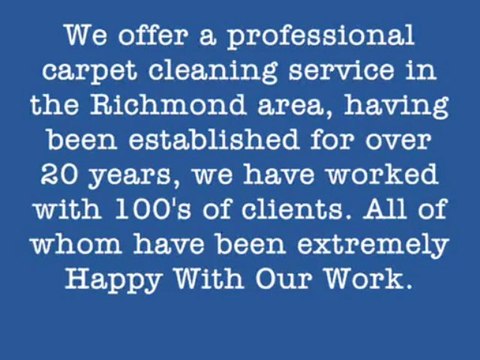 Carpet Cleaning Richmond - 0208 045 1182