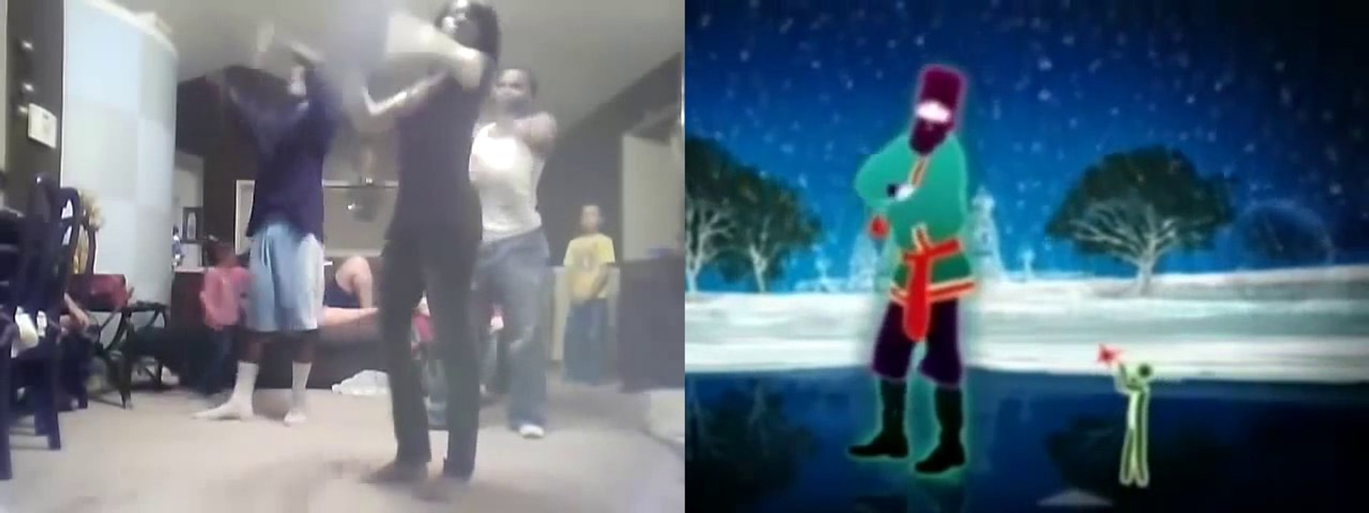 Perfect choregraphy by 3 dancers on Just Dance 2 Rasputin Vidéo