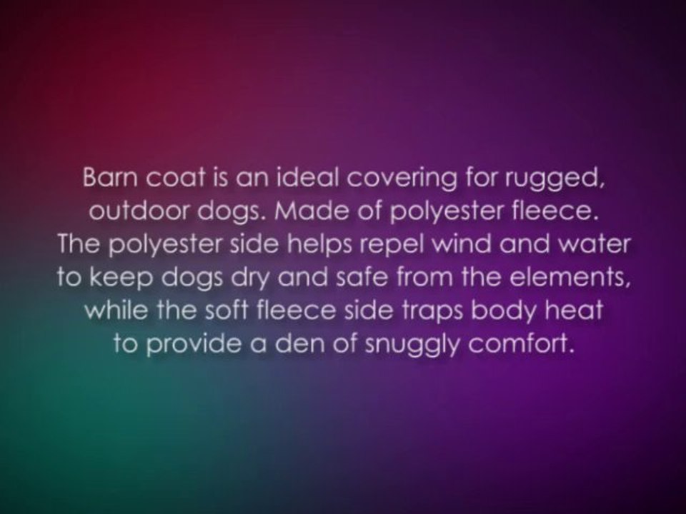 Casual Canine Barn Pet Coat Barn - Red