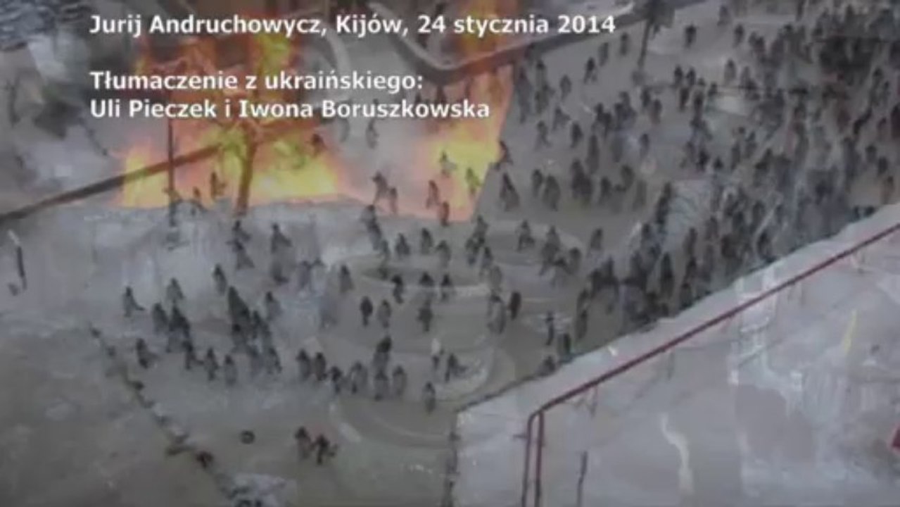 Dramatyczny apel ukraińskiego pisarza jurija andruchowycza