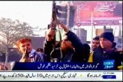 Public angry on aerial firing by PMLN workers on Khurram Dastiger's arrival in Gujranwala