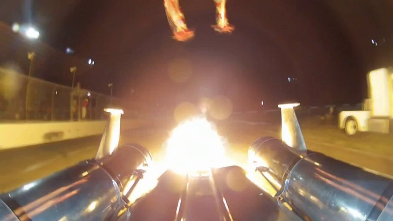 Jet Car Warm Up Lap
