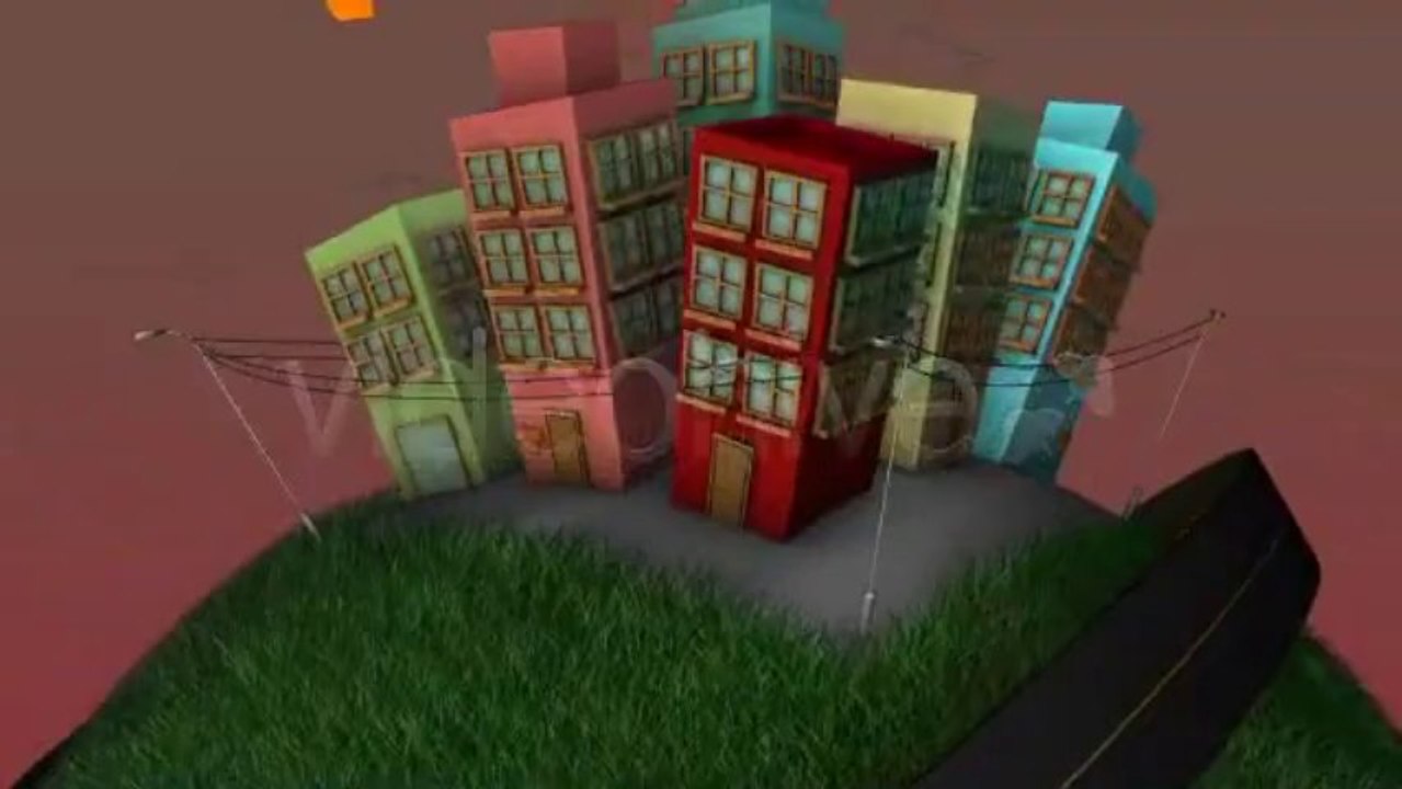 Cartoon City Logo - After Effects Template