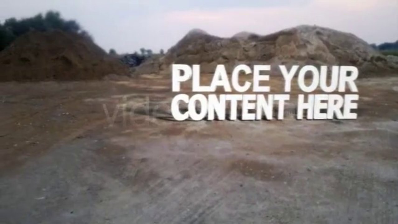 Construction Site - Tracked Scene 2 - After Effects Template