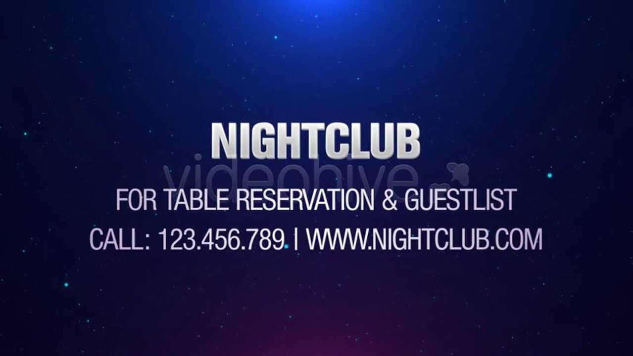Night Club Promo - After Effects Template