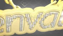 Hip-Hop Style Bling-Bling 3D Pendant on Chain - After Effects Template