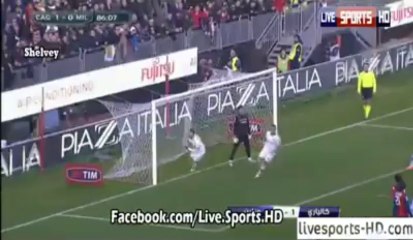 All Goals - Cagliari 1-2 Milan 26.01.14
