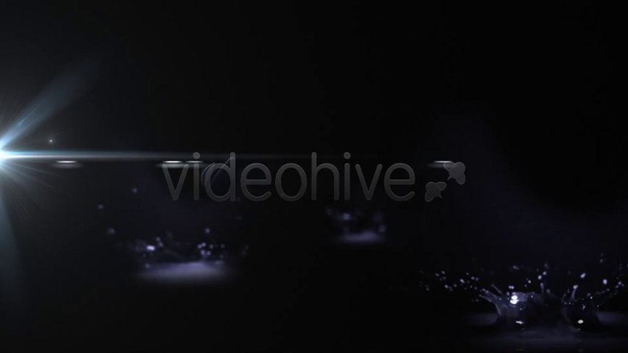 Water drops logo - After Effects Template