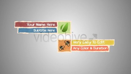 Retro Lower Third - After Effects Template