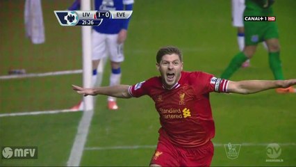Liverpool-Everton|Steven Gerrard goal|(1-0)|HD|28.01.14