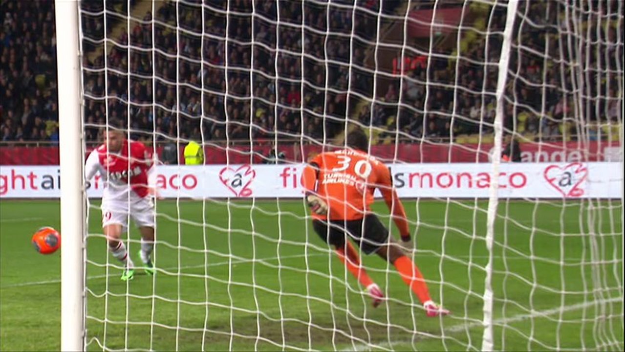 But Emmanuel RIVIERE (57ème) - AS Monaco FC - Olympique de Marseille - (2-0) - 26/01/14 - (ASM-OM)