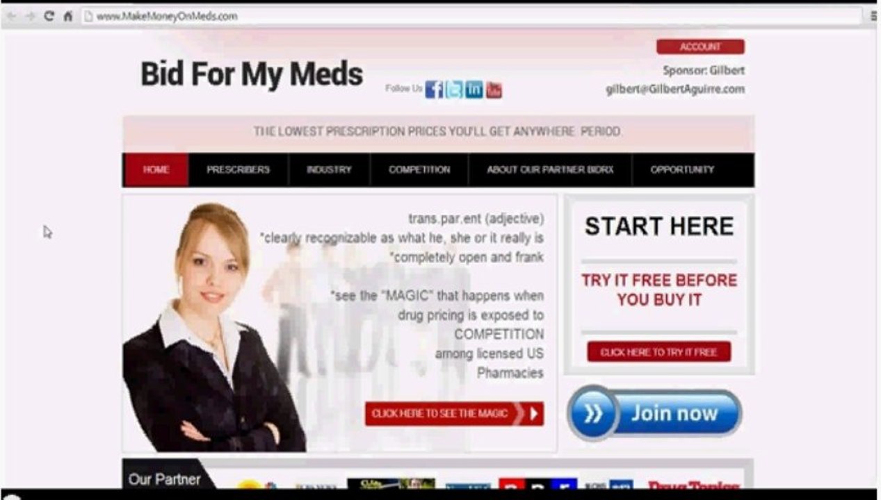 Bid For My Meds - How To Join - Go To gilbert.BidForMyMeds.com