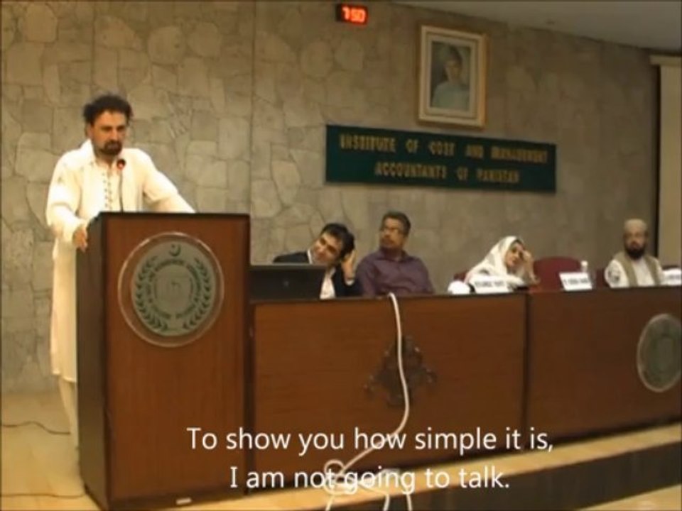 SHAYKH UMAR VADILLO, E1 'THINKING AND REVOLUTION', ICAMA, Karachi July 2012