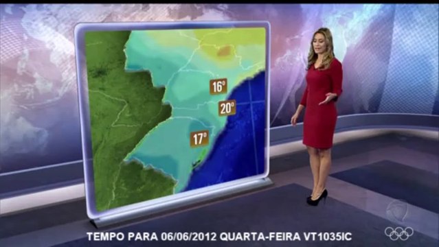 20120606 PREVISÃO DO TEMPO PARA 06/06/2012 QUARTA-FEIRA COM PATRÍCIA COSTA