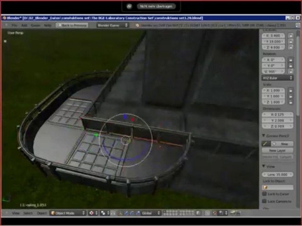 Testing the Construction Set 1.5 in Blender 2.6