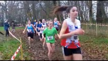 Championnats de Bretagne de Cross 2014 RENNES MINIMES FILLES  avec MARIO ET SON PETIT VÉLO