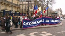 Les nationalistes défilent a Paris pour le Jour de Colère (26 I 2014)