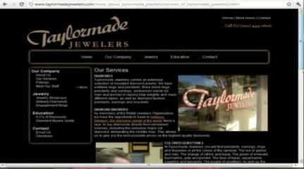 Jewelry Website Design and Content Layout Analysis