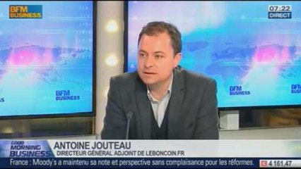Leboncoin.fr: premier site d'offre d'emploi en France, Antoine Jouteau, dans GMB - 27/01