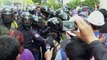 Protesters Clash With Police at Freedom Park