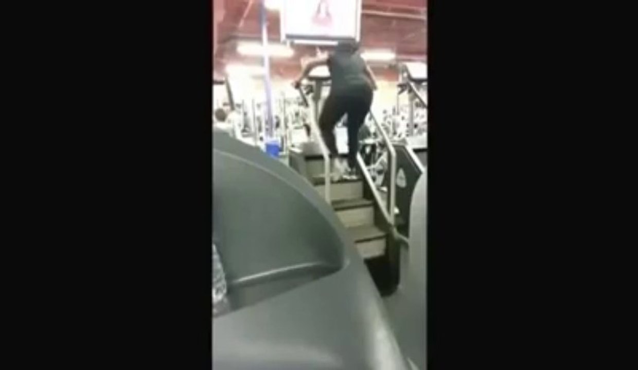 girl funy runing