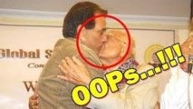 OMG! Dharmendra Smooches Politician Ram Jhetmalani