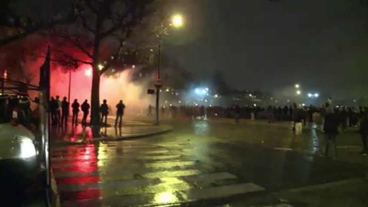 Heurts en fin de la manifestation "Jour de colère"