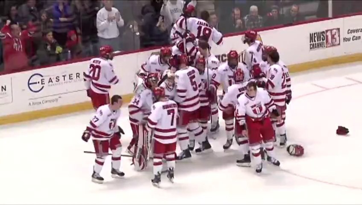 Coaches & players in epic college hockey brawl - Mayor's Cup 2014