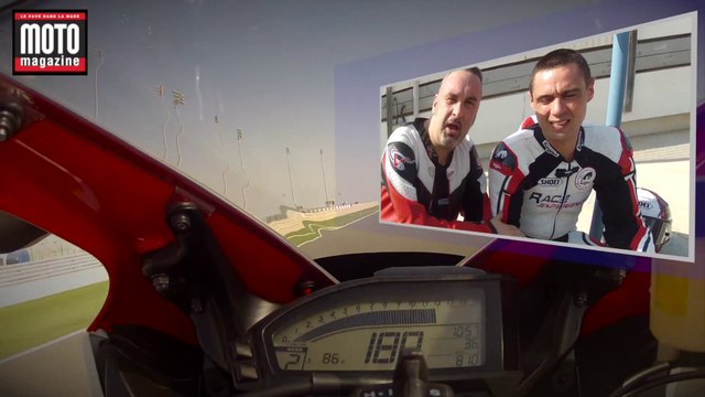 Honda CBR 1000 RR SP 2014 au qatar avec Sébastien Gimbert