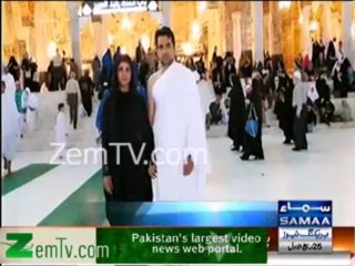 Veena Malik & Asad Bashir Pictures During UMRAH