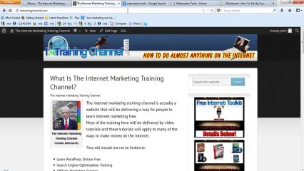 The Internet Marketing Training Channel - Custom Navigation On Agency Theme