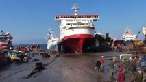 Huge Ship Arriving Like a Boss Causes Small 