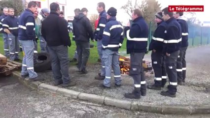 Caudan (56) Mouvement de grève à Mory Ducros