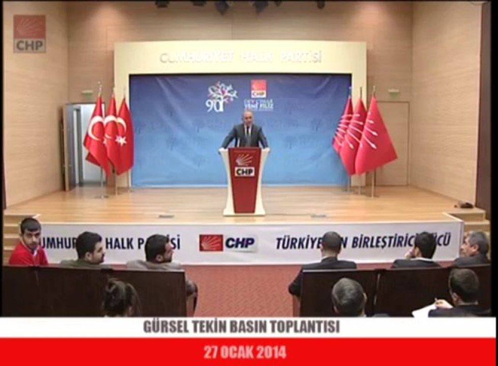Gürsel Tekin Basın Açıklaması