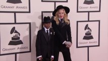 Madonna's 8-Year-Old Son Styled Her Grammy Red Carpet