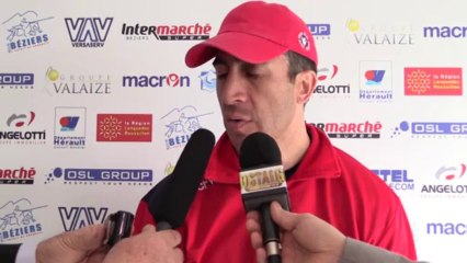 18° journée Pro D2 Agen -Béziers point presse de  Manuel Edmonds